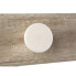 Wall mounted coat hanger Romimex Natural Wood Resin 28 x 7 x 12 cm