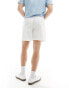 COLLUSION beach linen shorter length short in ecru