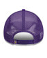 Фото #4 товара Men's White, Purple Minnesota Vikings Stacked A-Frame Trucker 9FORTY Adjustable Hat