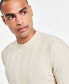 ფოტო #3 პროდუქტის Men's Textured Chevron Long-Sleeve Crewneck Sweater, Created for Macy's