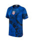 Фото #3 товара Men's Blue USMNT 2022/23 Away Breathe Stadium Replica Blank Jersey