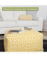 Links Ottoman Square Pouf with Removable Cover 27" x 17"