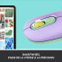 Фото #5 товара Logitech POP Mouse Kabellose Maus mit anpassbaren Emojis, Bluetooth, USB, Multi-Device Mint