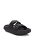 Women's Rubber Flat Sandals By Black