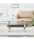 Фото #7 товара Contemporary Glass Coffee Table for Home and Office