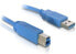 Фото #1 товара Кабель USB3.0 Delock A-B мужской/мужской 1м - USB A - USB B - Мужской/мужской - 5000 Mбит/с - Синий