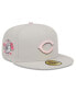 ფოტო #2 პროდუქტის Men's Khaki Cincinnati Reds 2023 Mother's Day On-Field 59FIFTY Fitted Hat