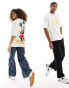 Фото #4 товара ASOS DESIGN Disney oversized unisex tee in off white with Mickey Mouse graphic prints