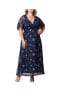 ფოტო #1 პროდუქტის Plus Size Embroidered Elegance Evening Gown