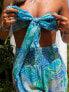 South Beach X Miss Molly beach trouser in retro flower print