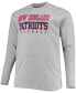 Фото #3 товара Men's Big and Tall Heathered Gray New England Patriots Practice Long Sleeve T-shirt