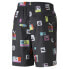 Puma Brand Love Aop Graphic 8" Shorts Mens Black Casual Athletic Bottoms 5336690 S - фото #4