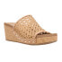 Фото #2 товара Corkys Vacation Studded Wedge Womens Brown Casual Sandals 41-0205-TAN