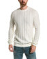 Loft 604 Cable Crewneck Sweater Men's White Xl - фото #2