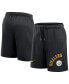 ფოტო #1 პროდუქტის Men's Black Pittsburgh Steelers Arched Kicker Shorts