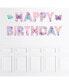 Фото #1 товара Beautiful Butterfly Floral Birthday Large Banner Wall Decals Happy Birthday