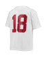 Фото #4 товара Футболка для малышей Nike Big Boys #18 белая с красным Alabama Crimson Tide