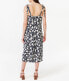 Free Assembly Midi Slip Dress Women's XS Navy Floral Tie Shoulder Square Neck