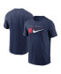 Фото #1 товара Men's Navy Los Angeles Angels Team Swoosh Lockup T-Shirt