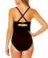 Фото #2 товара Women's V-Neck Underwire One-Piece Swimsuit