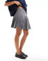 Фото #1 товара ASOS DESIGN pleated mini skirt in grey - GREY