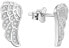 Silver Earrings Angel Wings AGUP1182