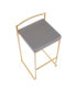 Фото #6 товара Fuji Gold Bar Stool, Set of 2