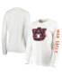 Фото #1 товара Women's White Auburn Tigers Drawn Logo Oversized Long Sleeve T-shirt