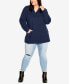 ფოტო #3 პროდუქტის Plus Size Polar Fleece Pocket Tunic Top