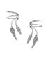 Фото #1 товара Серьги Bling Jewelry Double Leaf Feather Ear Cuffs