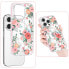 Фото #7 товара Чехол для смартфона Kingxbar с надписью в цветочном стиле iPhone 14 Plus MagSafe Flora Series rose
