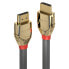 Фото #11 товара Кабель HDMI высокой скорости - золотая линия - 2 м - HDMI Type A (стандарт) - HDMI Type A (стандарт) - 4096 x 2160 пикселей - 18 Гбит/с - серый Lindy