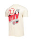Фото #4 товара Men's Cream Utah Utes Vault Vintage-Inspired Comfort Color T-shirt