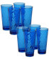 Фото #1 товара Cobalt Blue Diamond Acrylic 8-Pc. Iced Tea Glass Set