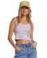 Juniors' Wild Waves Cropped Tank Top