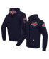 Men's Navy Washington Capitals Classic Chenille Full-Zip Hoodie Jacket