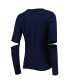 ფოტო #4 პროდუქტის Women's Navy Atlanta Braves Formation Long Sleeve T-shirt