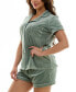 Women's 2-Pc. Ribbed Velour Pajamas Set