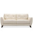 Фото #5 товара Myia 82" Tufted Back Leather Sofa and 62" Loveseat Set, Created for Macy's
