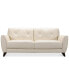 Фото #6 товара Myia 82" Tufted Back Leather Sofa and 62" Loveseat Set, Created for Macy's