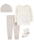 Фото #1 товара Baby 4-Piece Elephant Outfit Set 3M