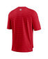 Фото #4 товара Men's Red Washington Nationals Authentic Collection Pregame Raglan Performance V-Neck T-shirt