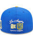 Фото #4 товара Men's Royal, Gold Los Angeles Rams Super Bowl LVI Letterman 59FIFTY Fitted Hat