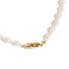 ფოტო #4 პროდუქტის Bean Necklace - Madelyn Pearl Necklace 16" For Women