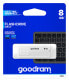 Фото #2 товара GoodRam UME2 - 8 GB - USB Type-A - 2.0 - 20 MB/s - Cap - White - Флеш-накопитель 8 ГБ, USB 2.0, скорость до 20 МБ/с, белый