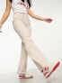 Фото #5 товара Cotton On flare cargo jeans in cream