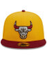 Фото #2 товара Men's Yellow, Red Chicago Bulls Fall Leaves 2-Tone 59FIFTY Fitted Hat