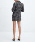 Фото #2 товара Women's Tweed Suit Mini Skirt