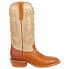 Фото #1 товара R. Watson Boots Bone Sinatra Wide Embroidery Square Toe Cowboy Mens Brown Casua