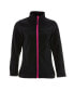 ფოტო #2 პროდუქტის Women's Warm Softshell Jacket Full Zip with Micro Fleece Lining